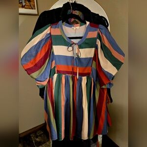 Entro Multicolor Striped Blouse